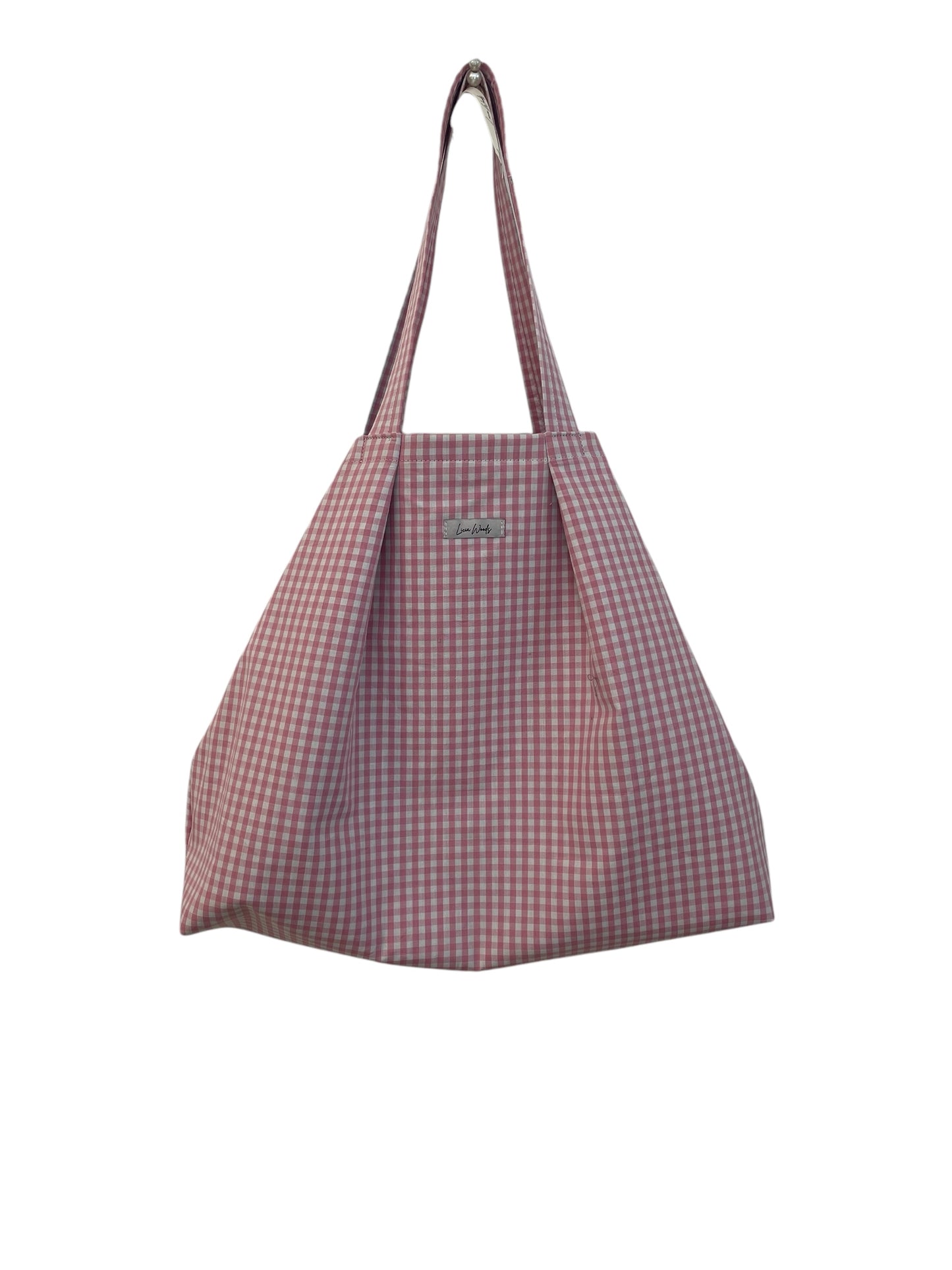 Borsa grande in tessuto VICHY ROSA BABY