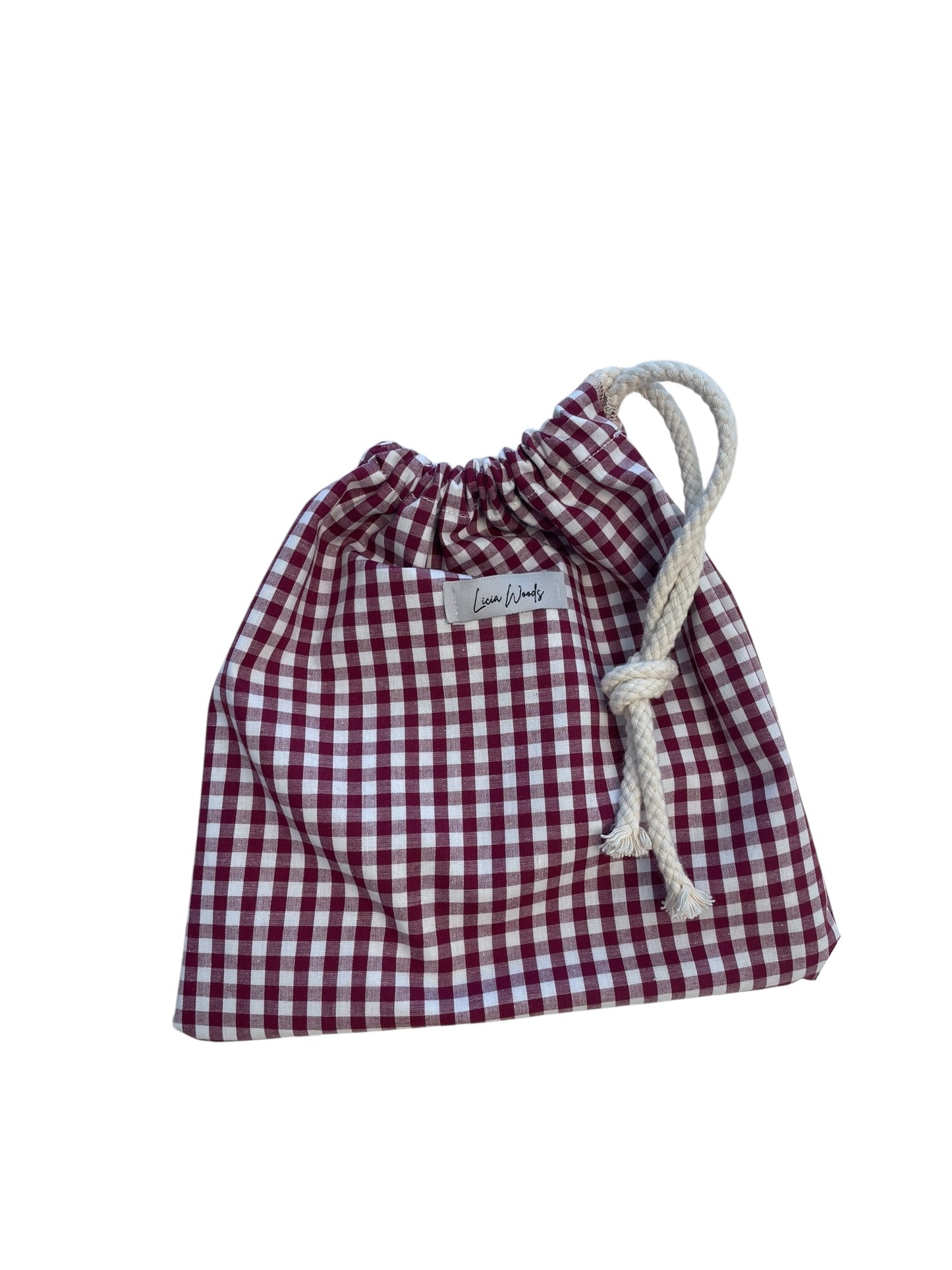 Conchiglia pochette VICHY ROSSO