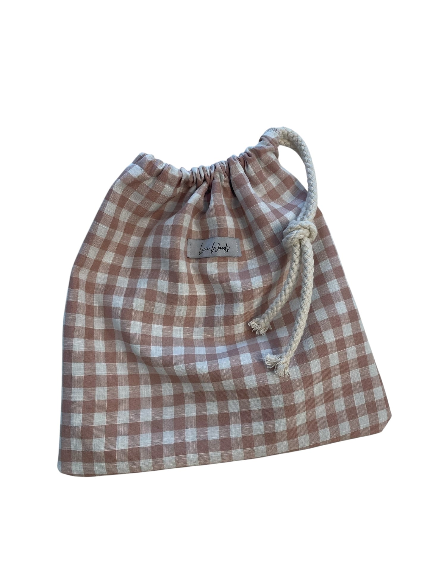 Conchiglia pochette VICHY ROSA CIPRIA