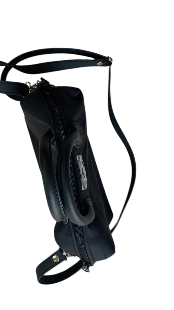 Mini bauletto NYLON NERO