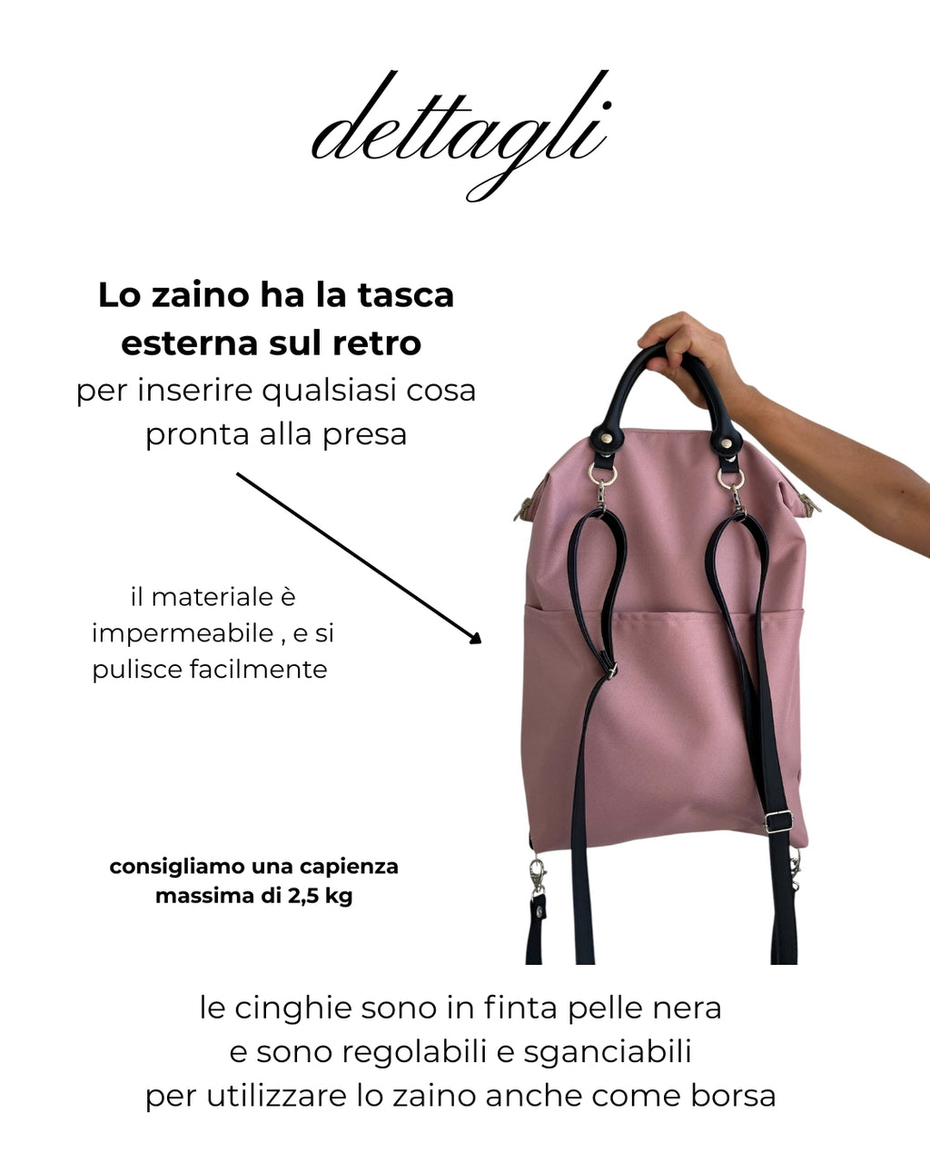 Zaino Rosa preordine scegli modello