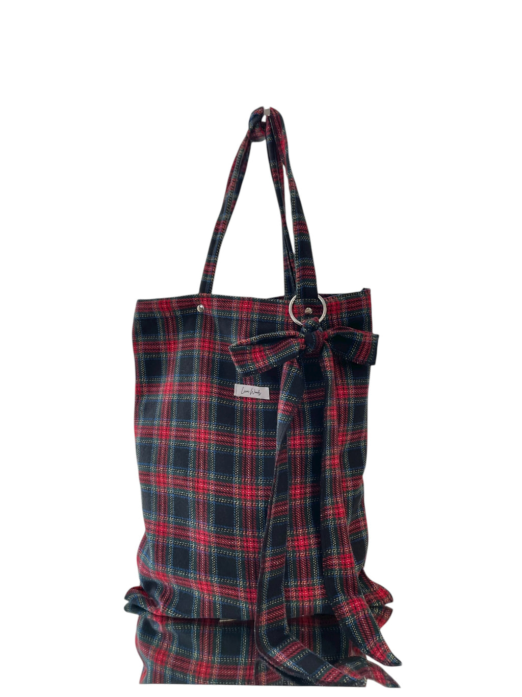 Shopper Lana Tartan con Fiocco