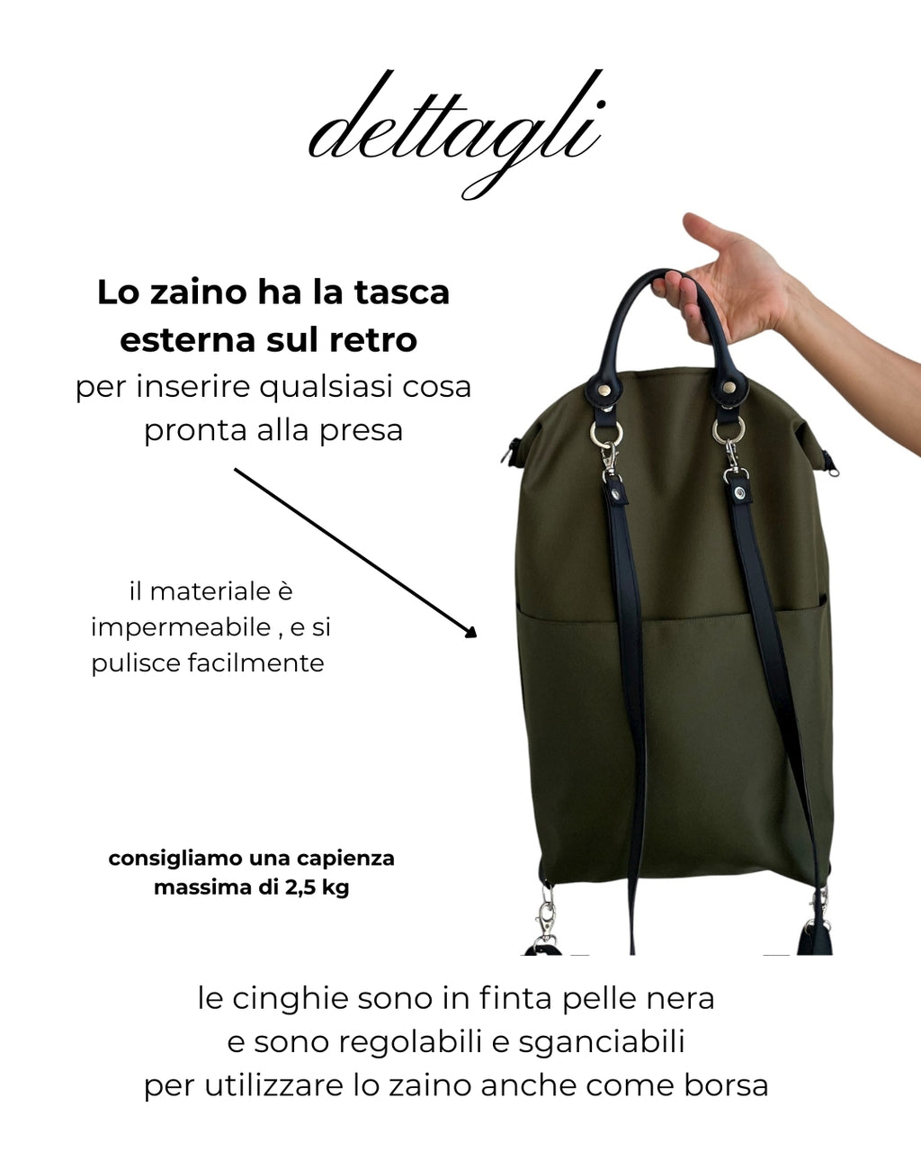Zaino Verde preordine scegli modello