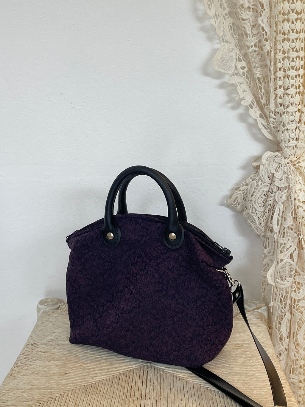 MINI bauletto Jaquard viola