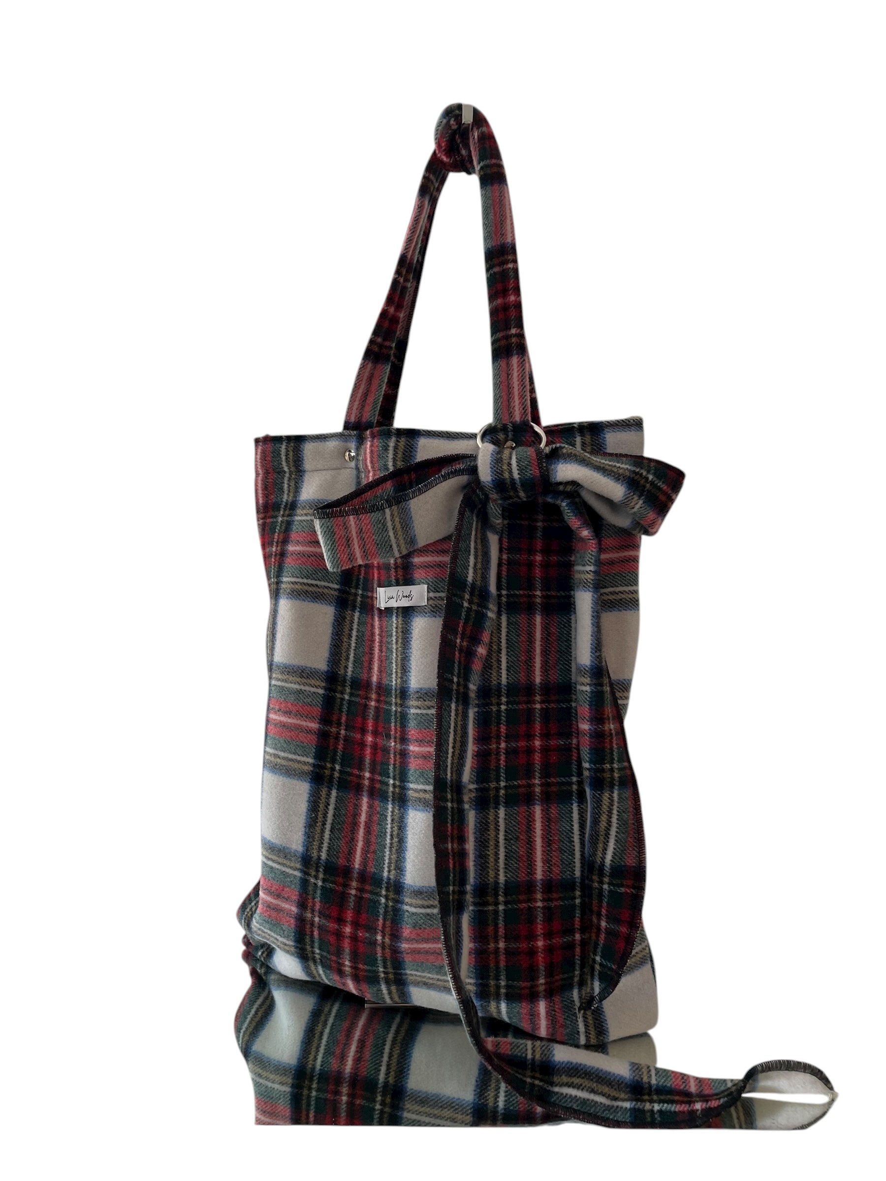 Shopper Lana Tartan con Fiocco