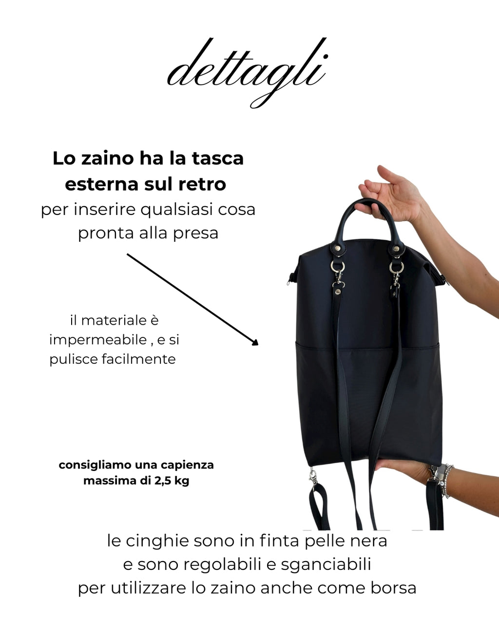 Zaino Nero preordine scegli modello