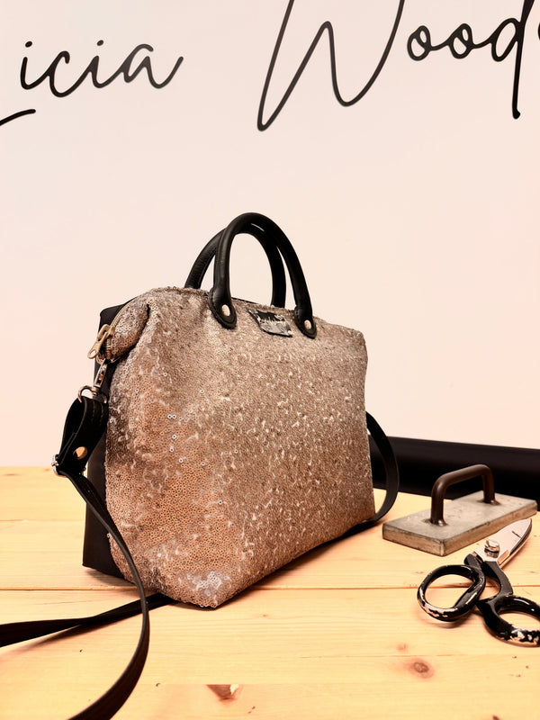 Baby Bauletto paillettes argento PREORDINE*