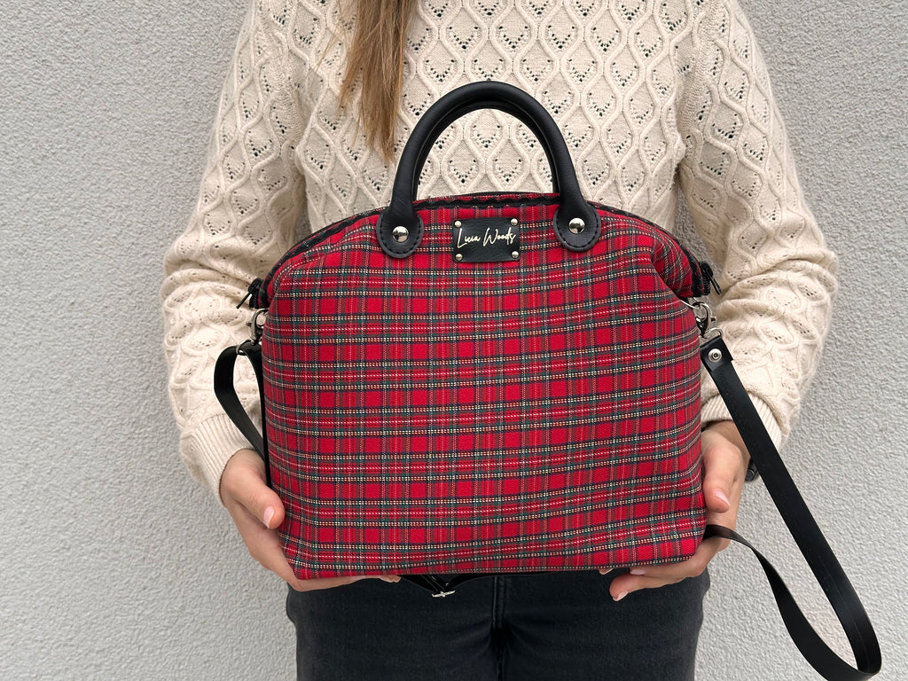 Baby tartan rosso