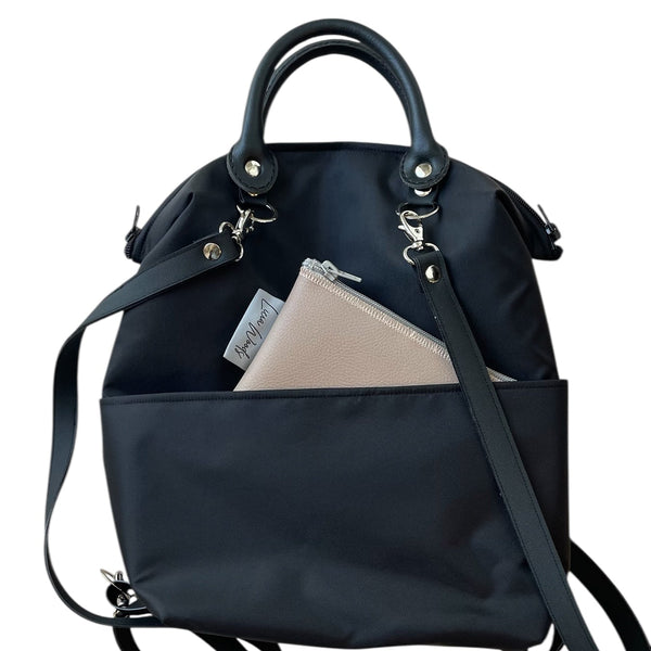 Zaino NYLON piccolo nero LISCIO