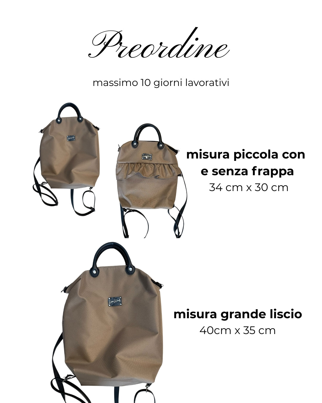 Zaino Caffè preordine scegli modello