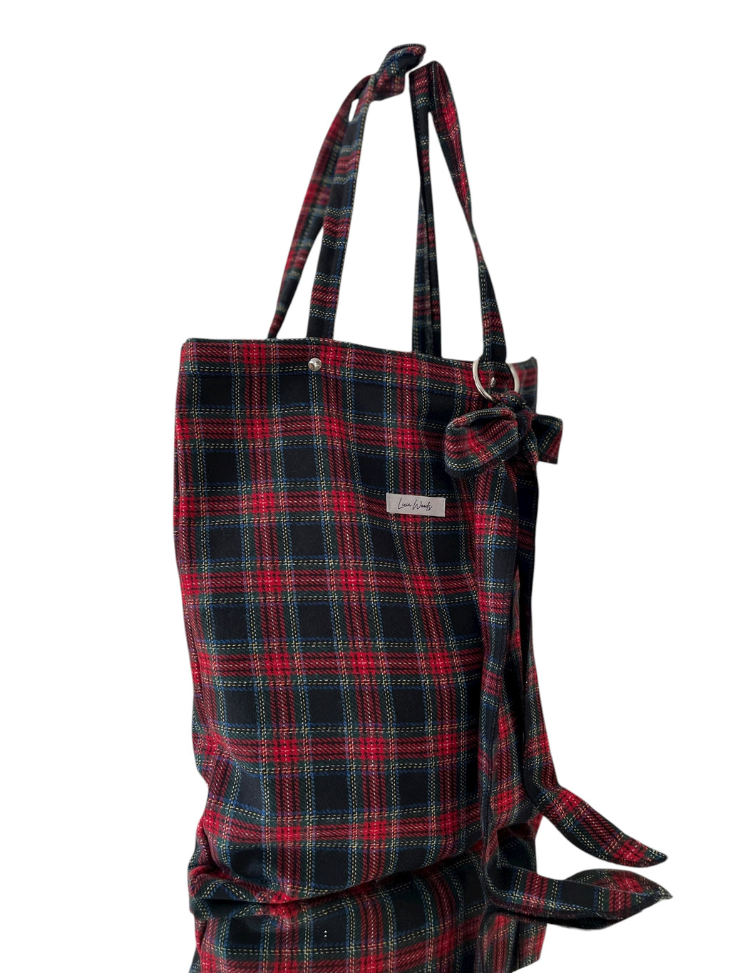 Shopper Lana Tartan con Fiocco