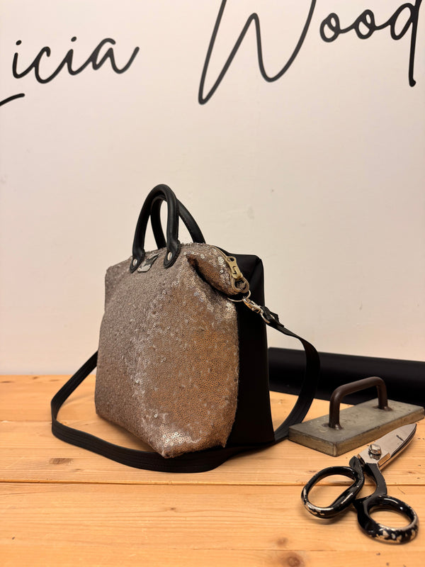 Baby Bauletto paillettes argento PREORDINE*