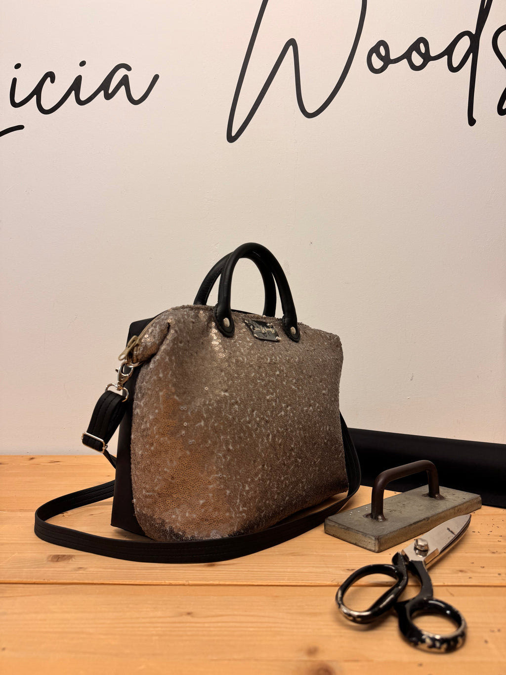 Baby Bauletto paillettes argento PREORDINE*