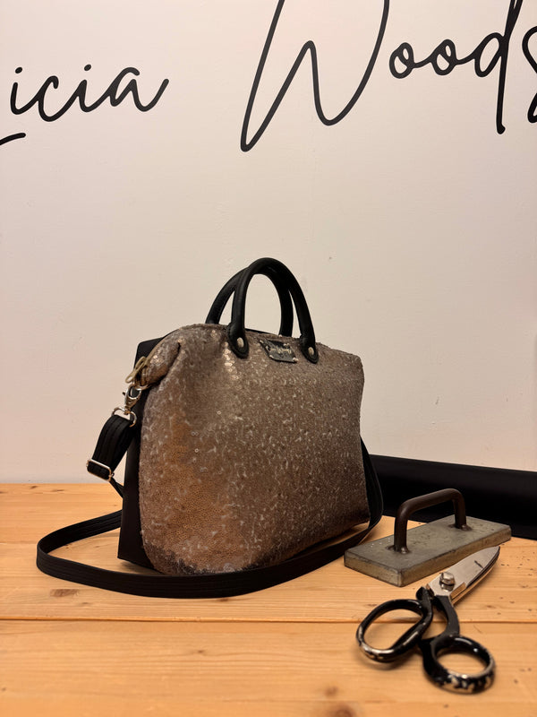 Baby Bauletto paillettes argento PREORDINE*