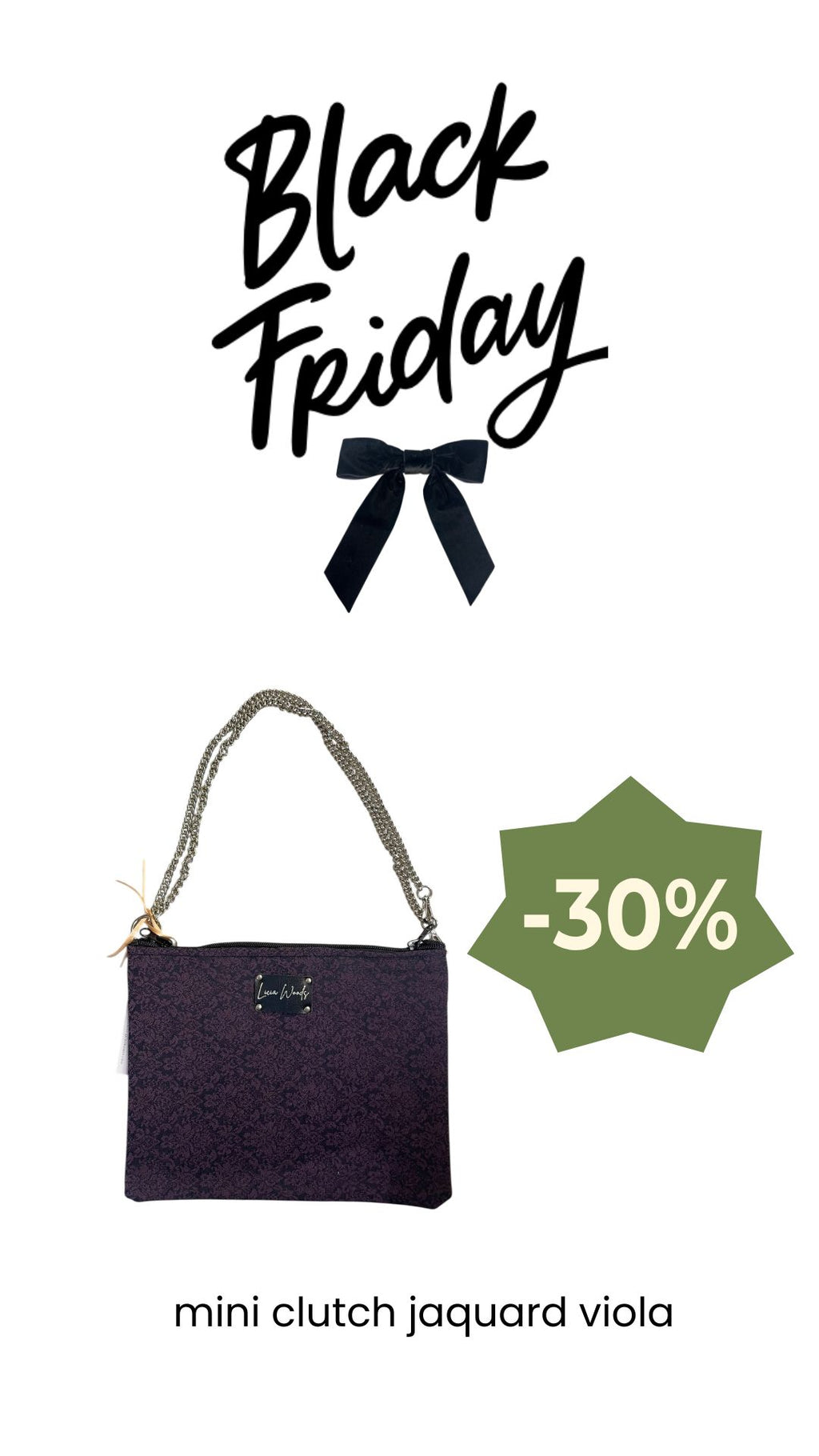 mini clutch jaquard viola