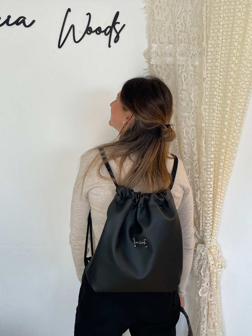 Zaino Nero in Nylon Nero*