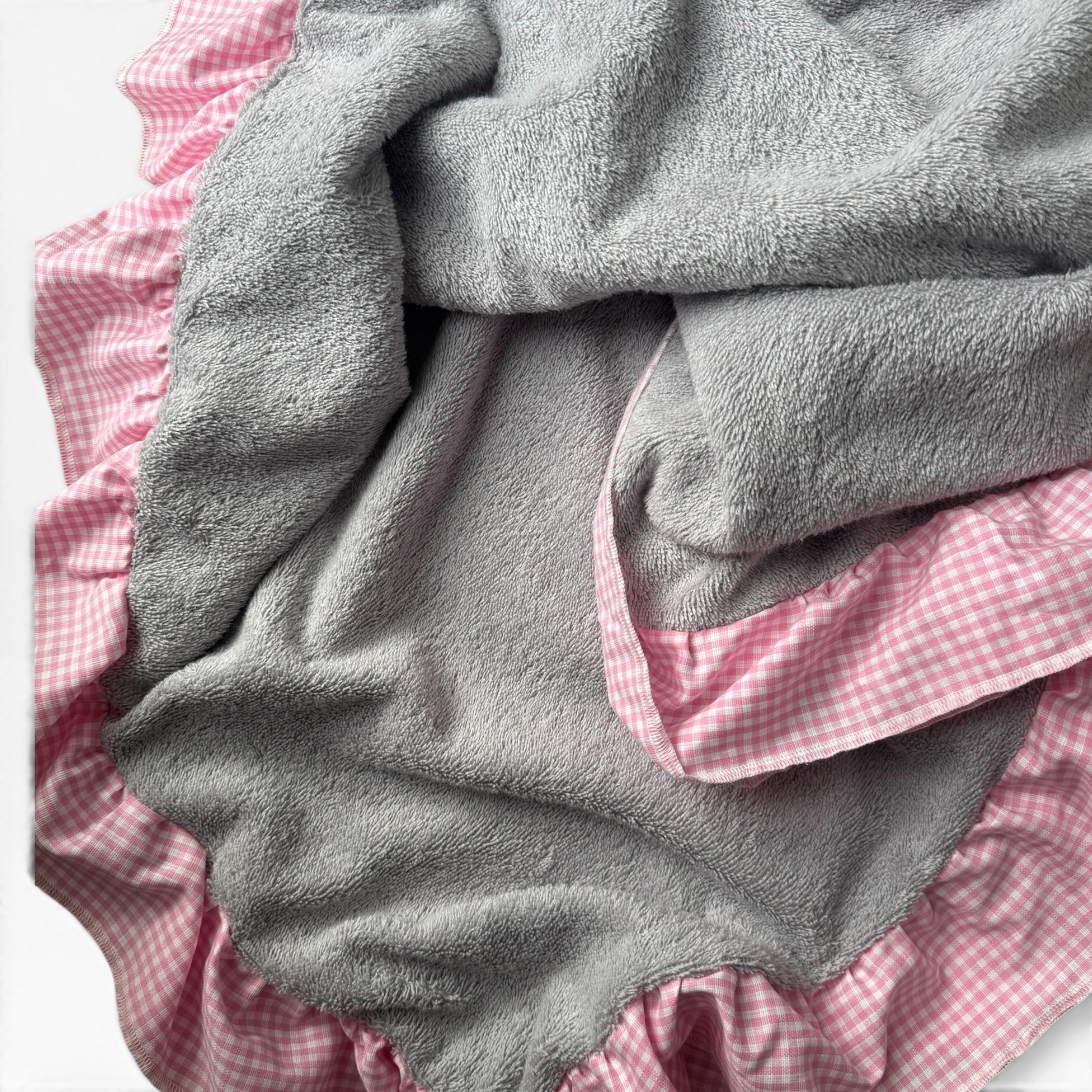 Telo da mare Rosa e grigio