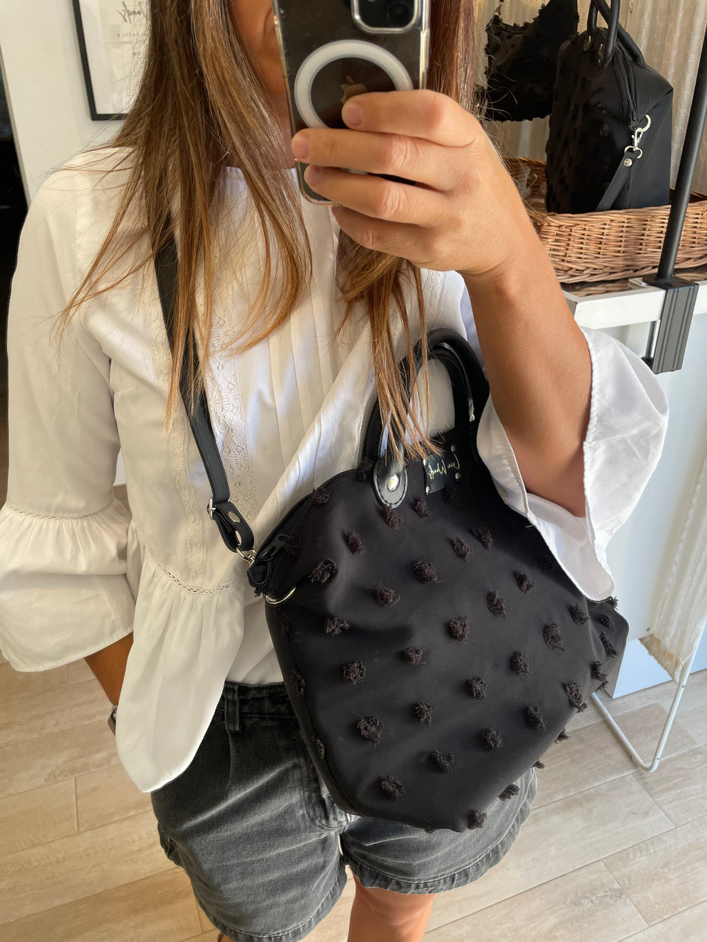 Baby bauletto pois rilievo