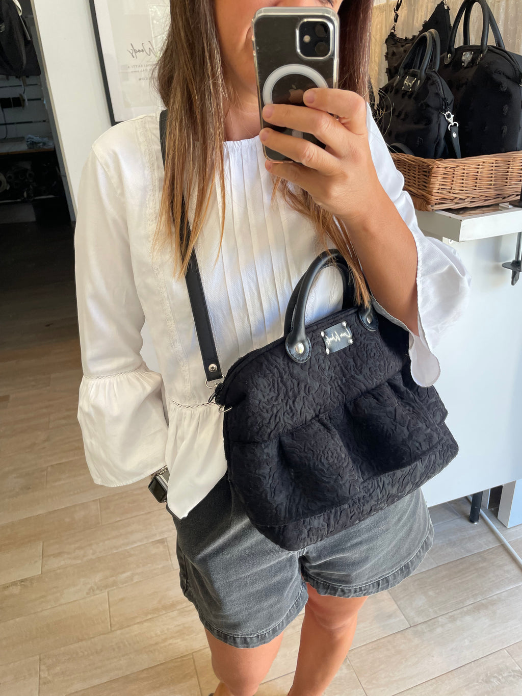 Baby bauletto broccato con frappa