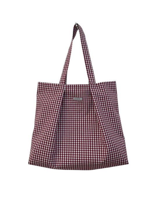 Borsa grande in tessuto VICHY ROSSO