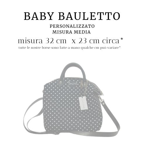 Baby Bauletto personalizzato (scegli il tessuto fronte e retro)