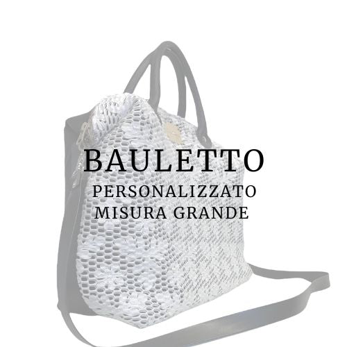Bauletto Classico Grande Personalizzato scegli tessuto fronte e retro
