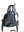 Mini bauletto piccolo finta pelle Nero
