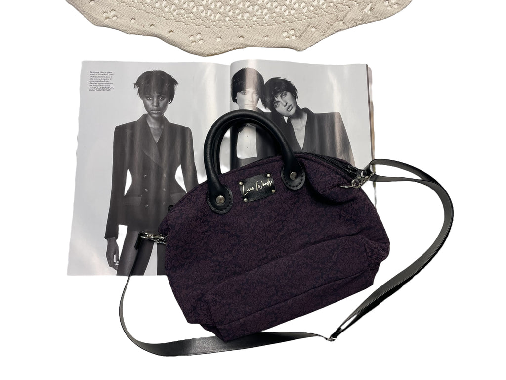MINI bauletto Jaquard viola