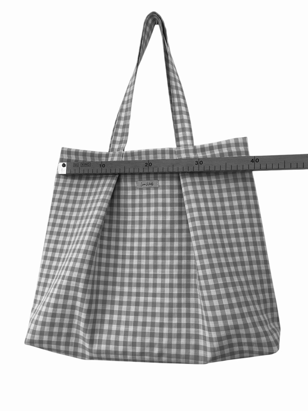 Borsa grande in tessuto VICHY ROSA BABY