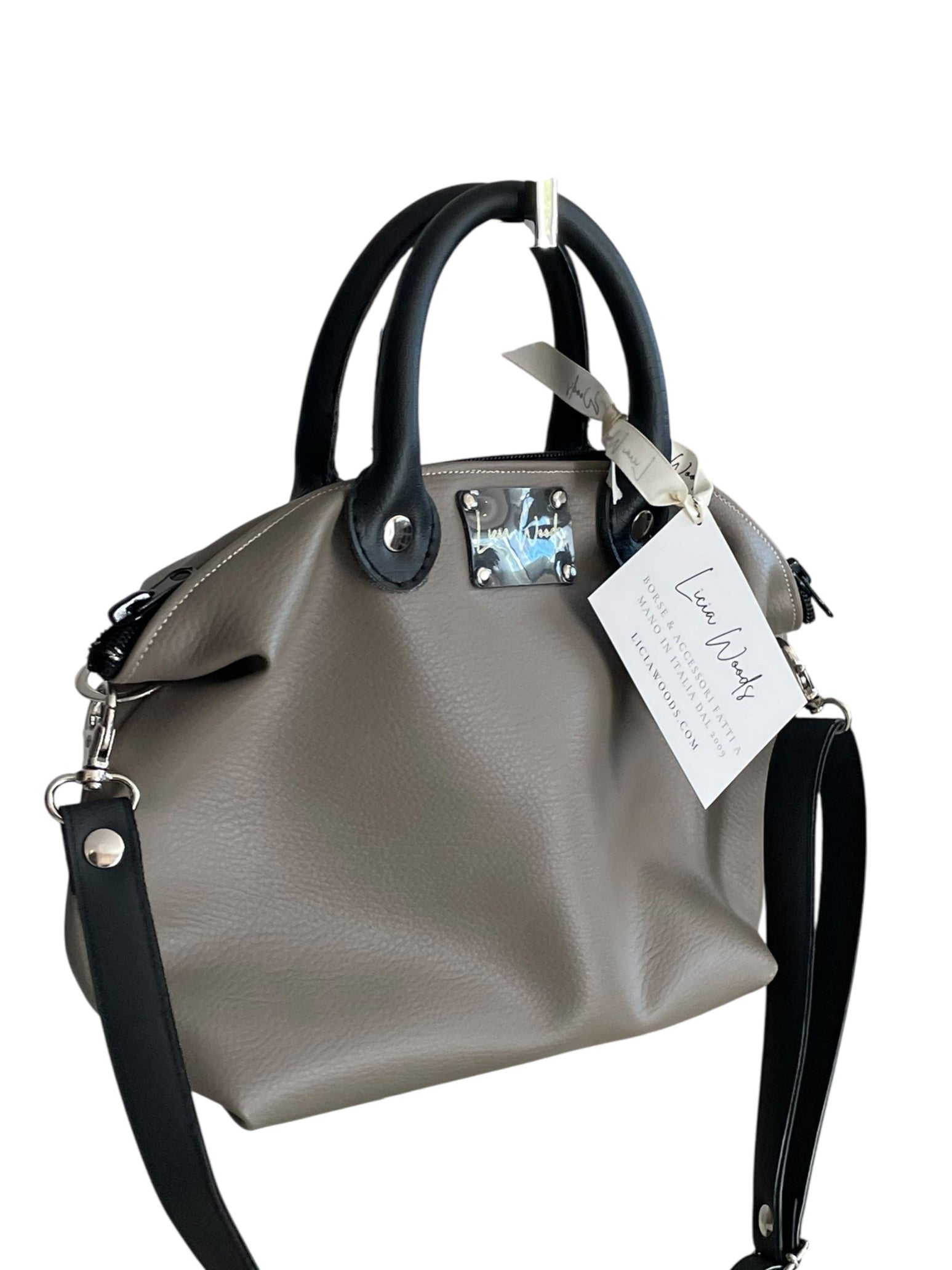 Mini bauletto piccolo finta pelle Tortora