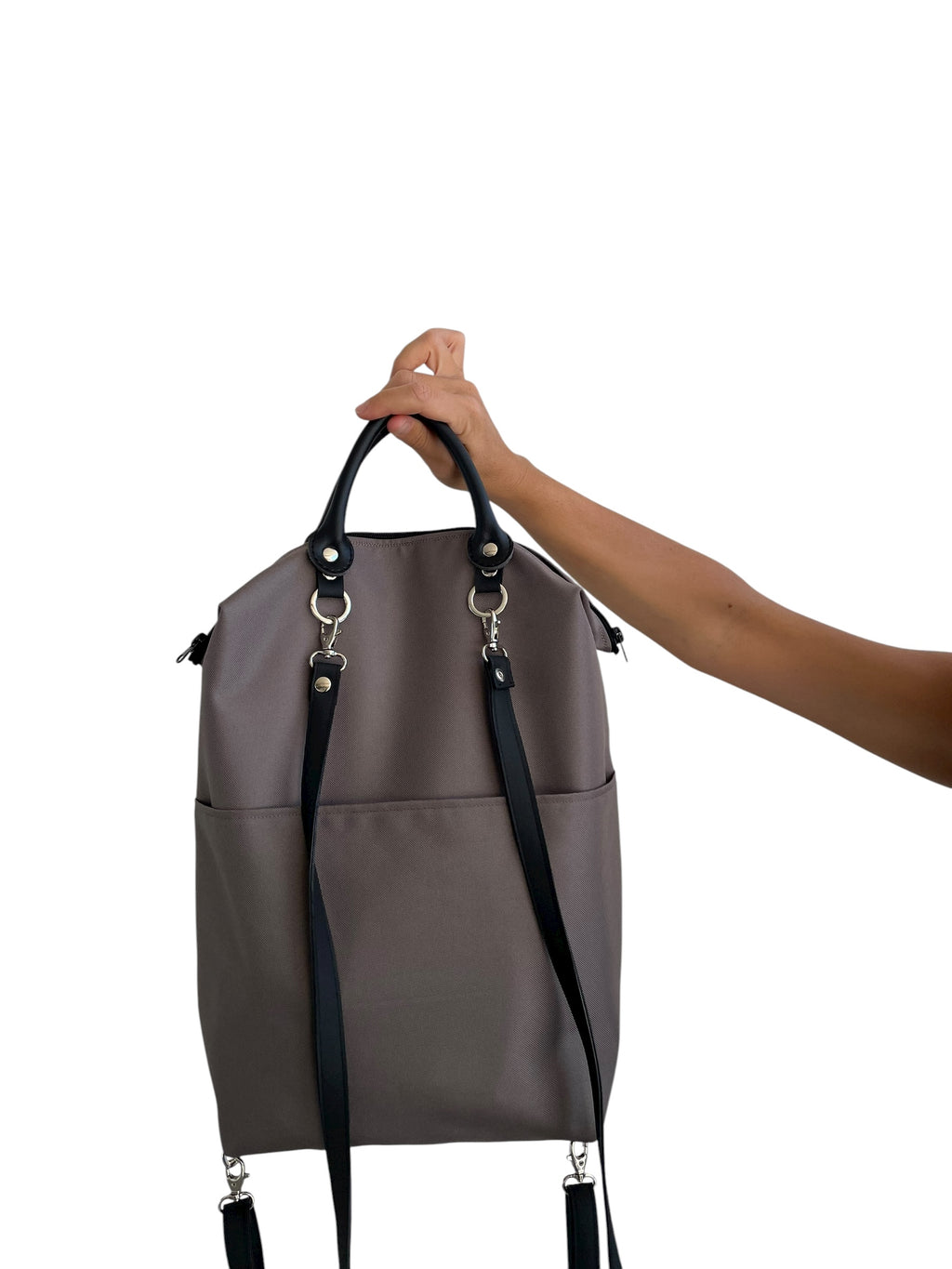 Zaino piccolo GRIGIO liscio