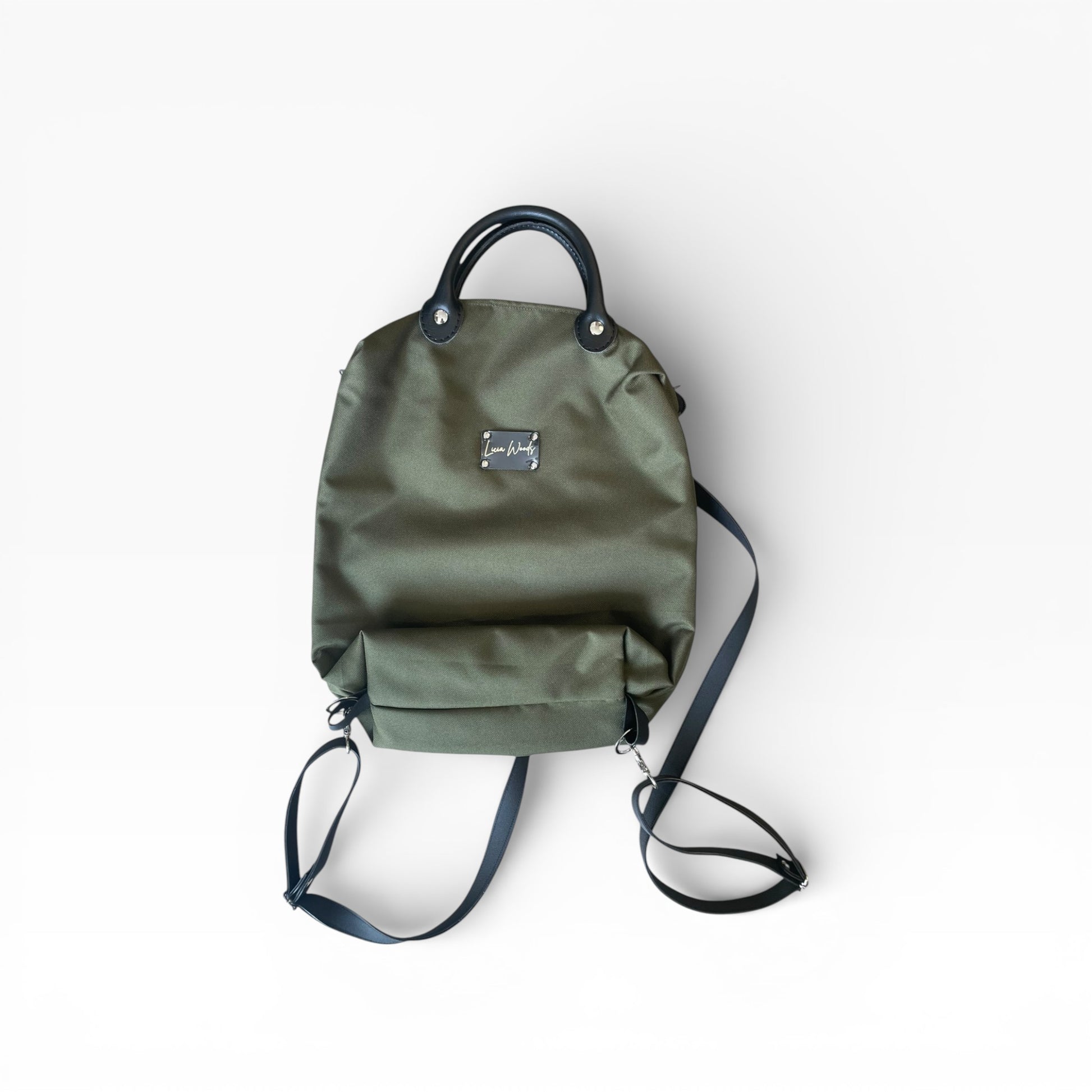 Zaino piccolo VERDE liscio