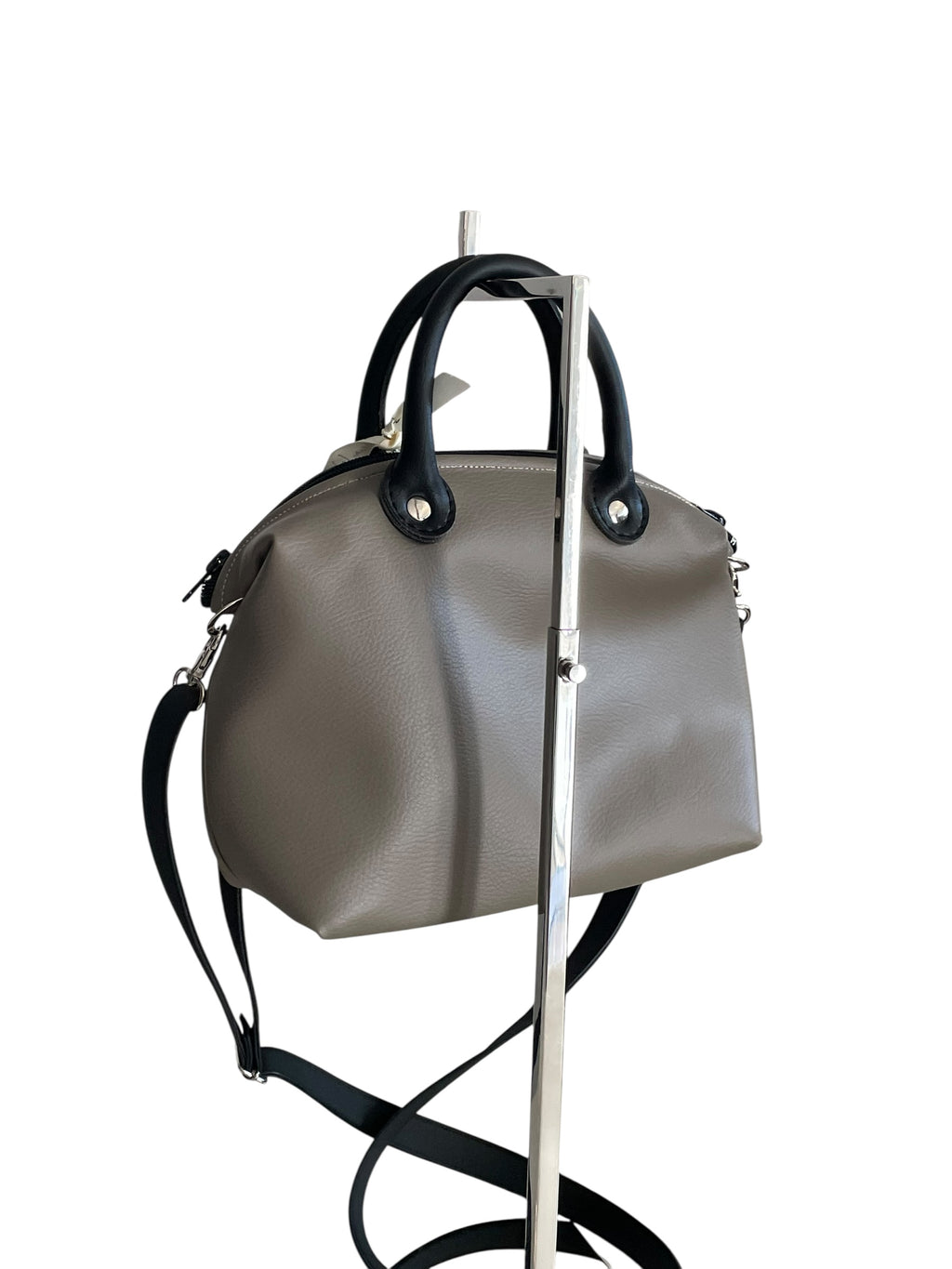 Mini bauletto piccolo finta pelle Tortora