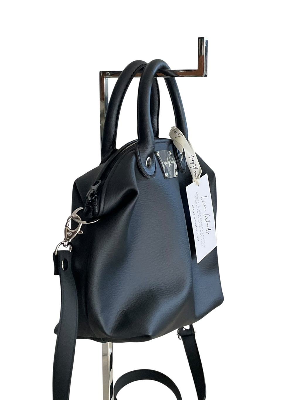 Mini bauletto piccolo finta pelle Nero