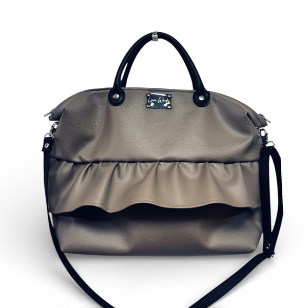 Bauletto grande frappa Tortora