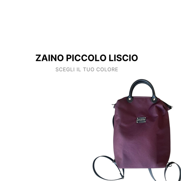 Zaino piccolo LISCIO scegli il colore