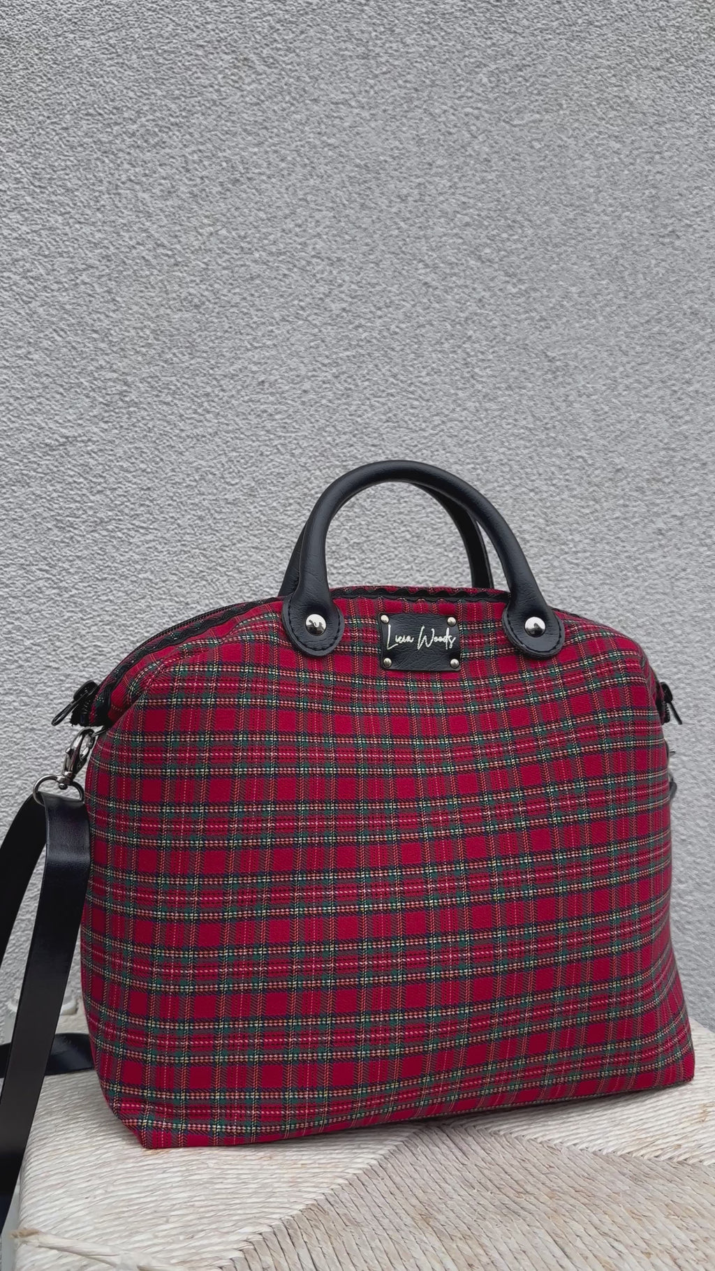 Baby tartan rosso