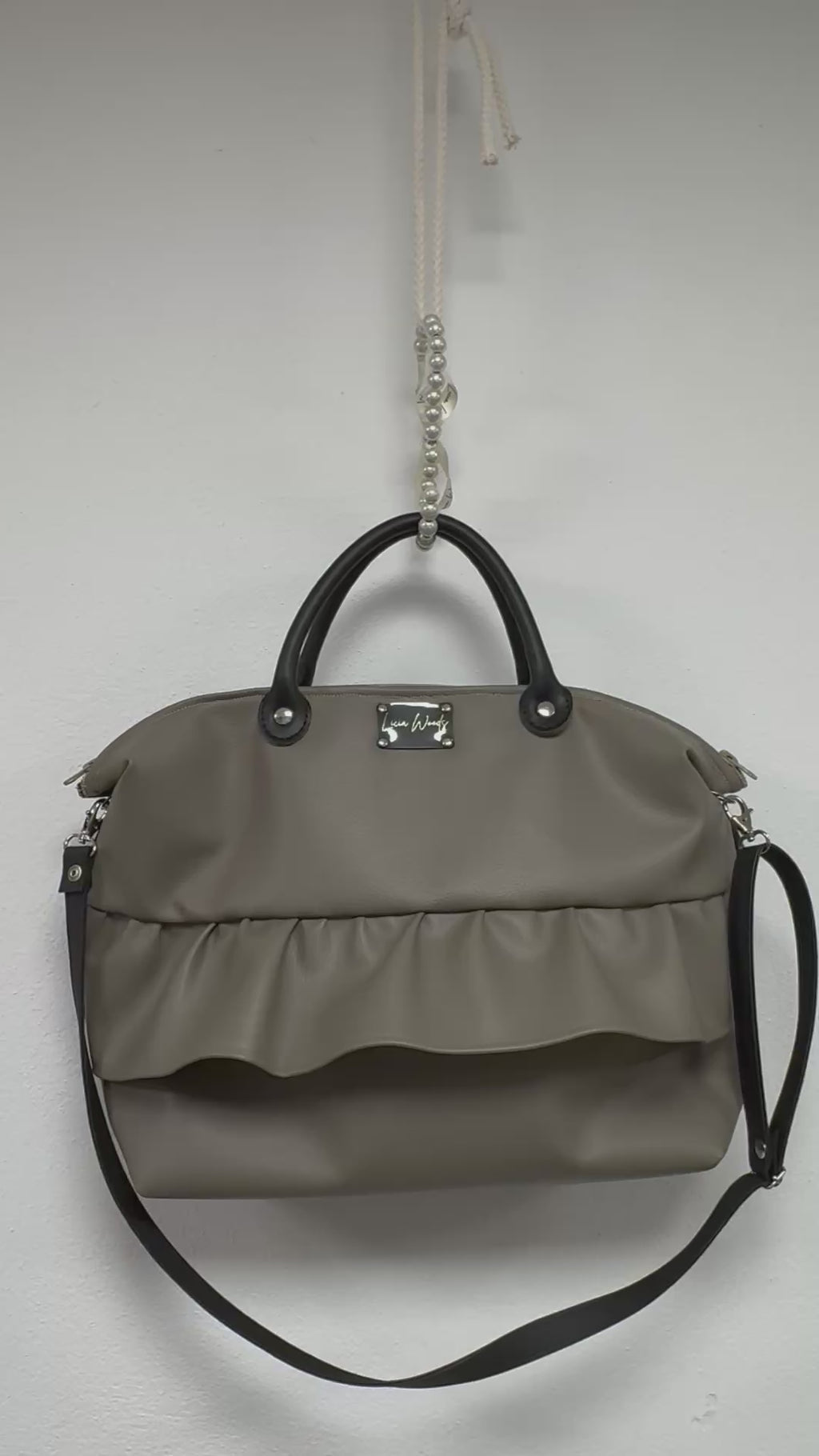 Bauletto grande frappa Tortora