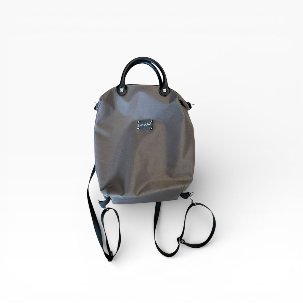 Zaino piccolo GRIGIO liscio