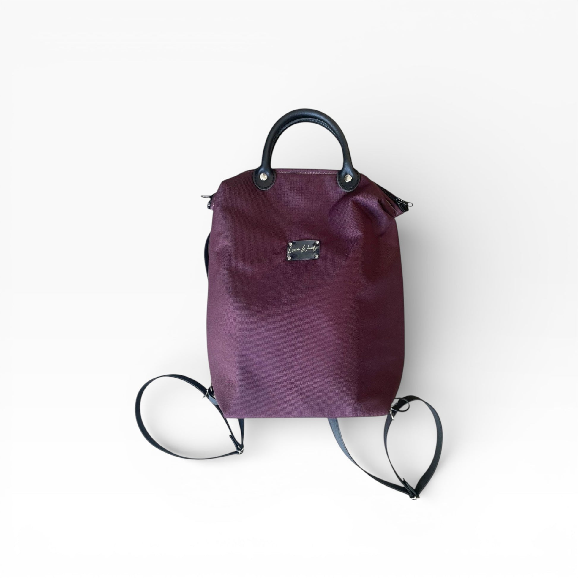 Zaino piccolo PRUGNA liscio